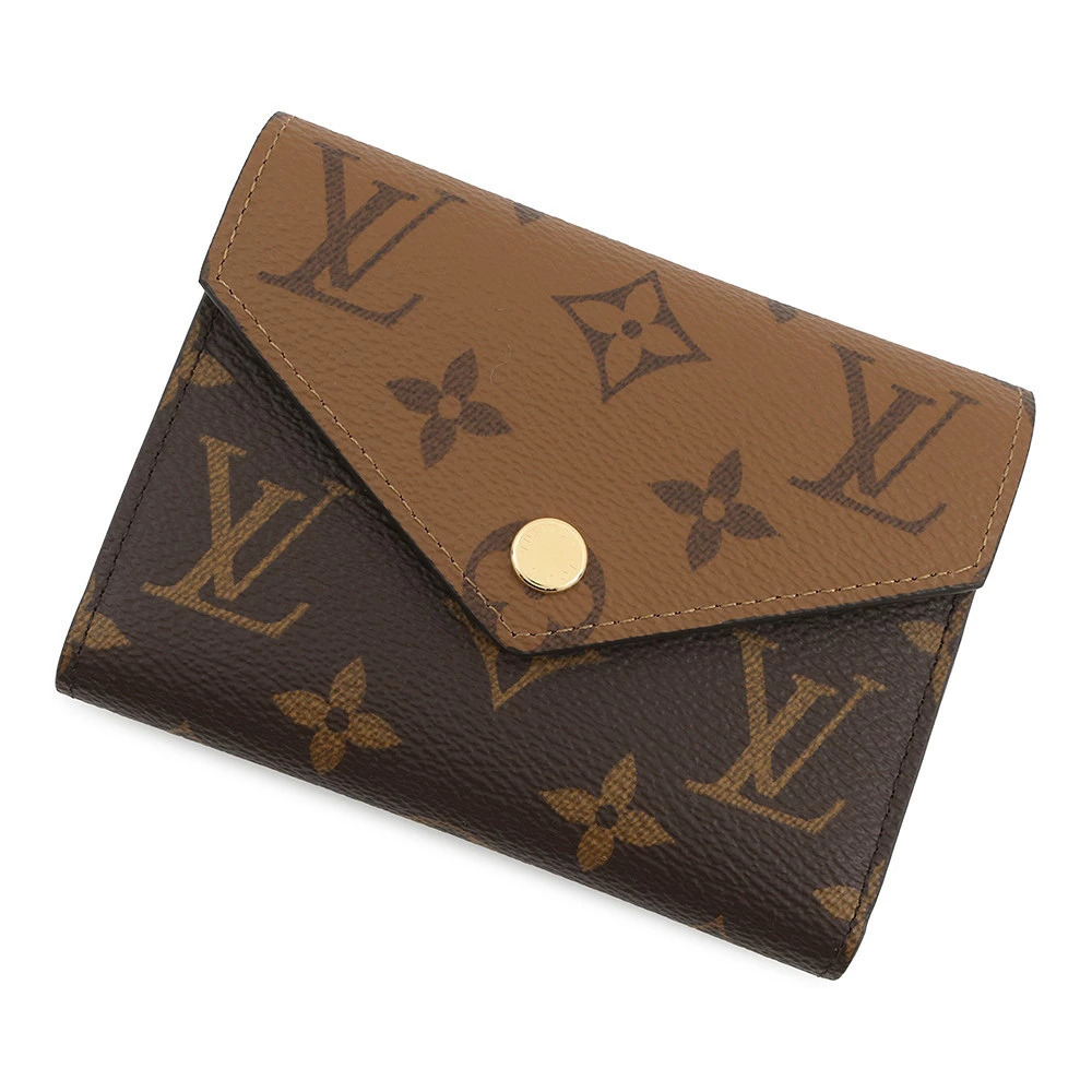 Louis Vuitton Tri fold Wallet Monogram Reverse Portefeuille Victorine